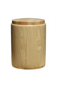 Wooden funeral urn