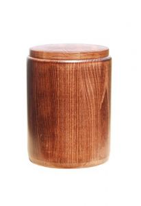 Wooden funeral urn