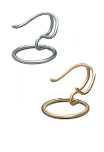 Support for heart keepsake funeral urns