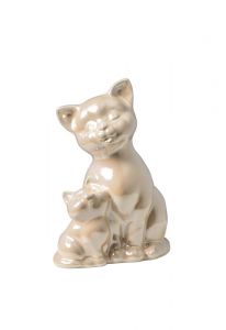 Cat urn soft pink
