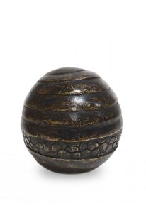 Bronze keepsake urn for ashes