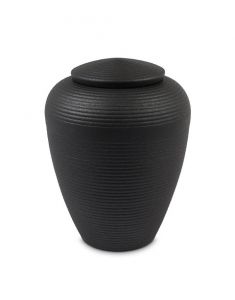 Ceramic Urn for Ashes 'Art for Eternity' Black