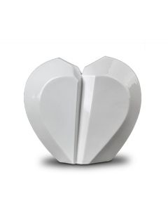 Ceramic cremation ashes mini urn 'Broken heart'