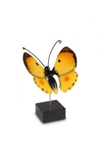 Butterfly cremation ash mini urn 'Pale clouded yellow'