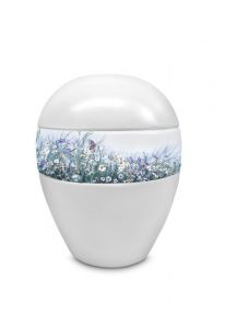 Porcelain keepsake urn 'Daisies'