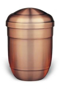 Cremation urn made from copper