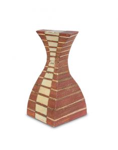 Art urn brick red