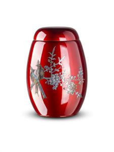 Glassfiber urn 'Birds'