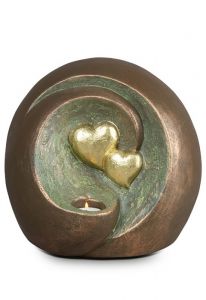 Ceramic art urn 'Connected For Eternity'