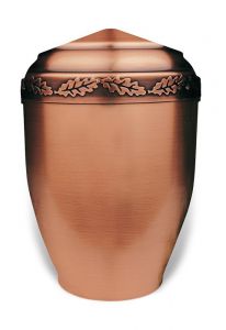 Cremation urn made from copper