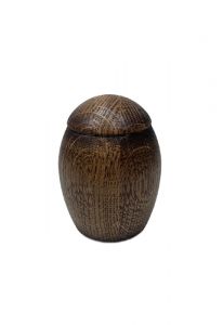 Keepsake cremation ashes urn oak rustic