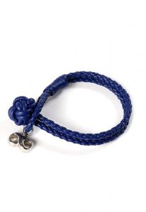 Braided cremation ash holder leather bracelet 'Infinity'