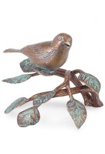 Memorial Statue of Bird on Branch – 3D, freestanding, dowel on the bottom