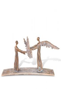 Grave Sculpture 'The Angel Guides You' – 3D, freestanding, dowel on the bottom