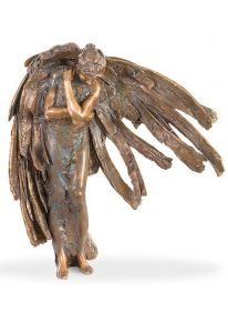 Grave Sculpture of Mourning Angel – 3D, freestanding, dowel on the bottom