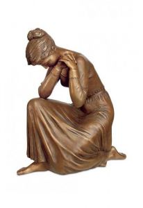 Grave Sculpture of Grieving Woman – Limited Edition, 3D, freestanding, dowel on the bottom