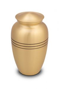 Brass funeral urn cremation ashes