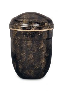 Brown cremation urn made from steel