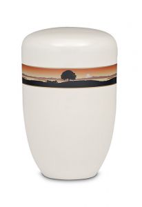 Steel cremation urn 'Horizon'