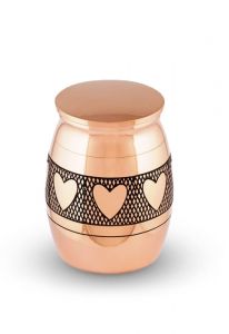 Micro keepsake ashes urn 'Hearts'