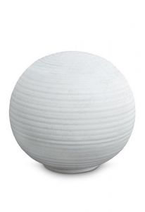 Keepsake urn of porcelain 'Sfera' - Ice