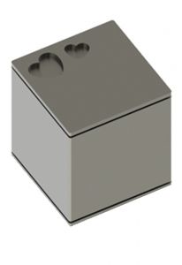 Stainless steel keepsake cube