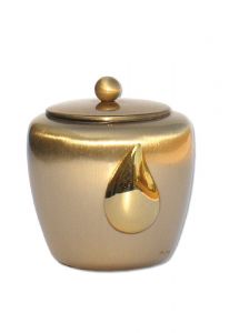 keepsake funeral urn bronze polished