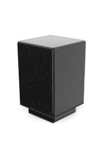 Granit cremation ashes keepsake urn - black