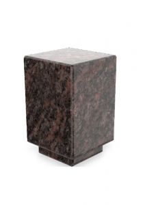Granit cremation ashes keepsake urn - brown