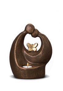 Memorial candle holder keepsake urn 'Eternal Love'