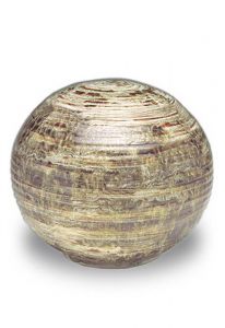 Brown keepsake urn porcelain