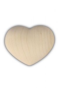 Keepsake urn for ashes 'Heart' natural ash