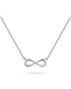 Silver memorial necklace Infinity