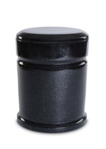 Nature stone urn for ashes in different types of granite