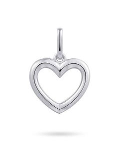 Silver memorial pendant Heart