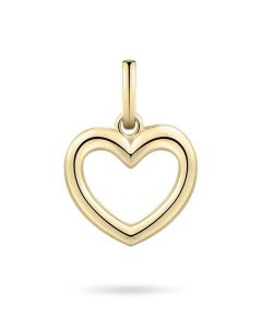 Yellow gold plated memorial pendant Heart