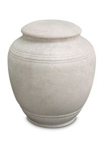 Porcelain cremation urn for ashes 'Classica' - Tortora