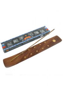 Nag Champa Super Hit Incense - 12 X 15Gms Pack with free Incense Stick Holder