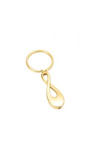 Keychain Cremation Ashes Urn Pendant 'Infinity' gilded gold