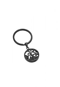 Keychain Cremation Ashes Urn Pendant 'Tree of Life' black