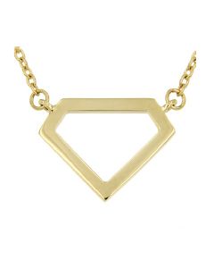 Symbol necklace 'Diamond' 14ct yellow gold