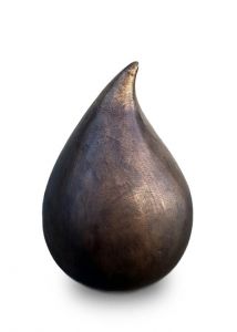 Bronze urn for ashes 'Teardrop'