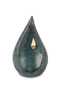 Bronze urn for ashes 'Teardrop'
