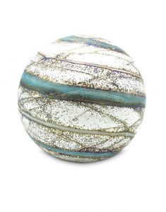 Crystal glass cremation ashes urn 'Nova'