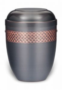 Cremation urn made from copper