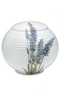 Funeral urn porcelain 'Lavender'