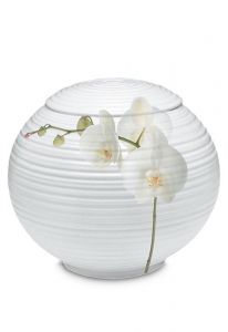 Funeral urn porcelain 'Flowers'