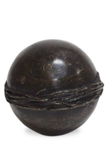 Weather resistant bronze urn for ashes