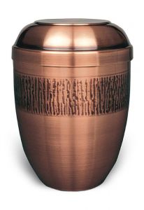 Cremation urn made from copper