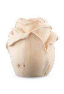 Wooden Urn for Ashes Rose natural pine